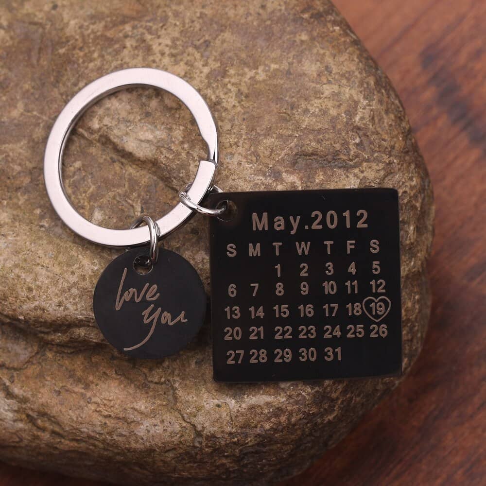 Personalized Love Calendar Keychain