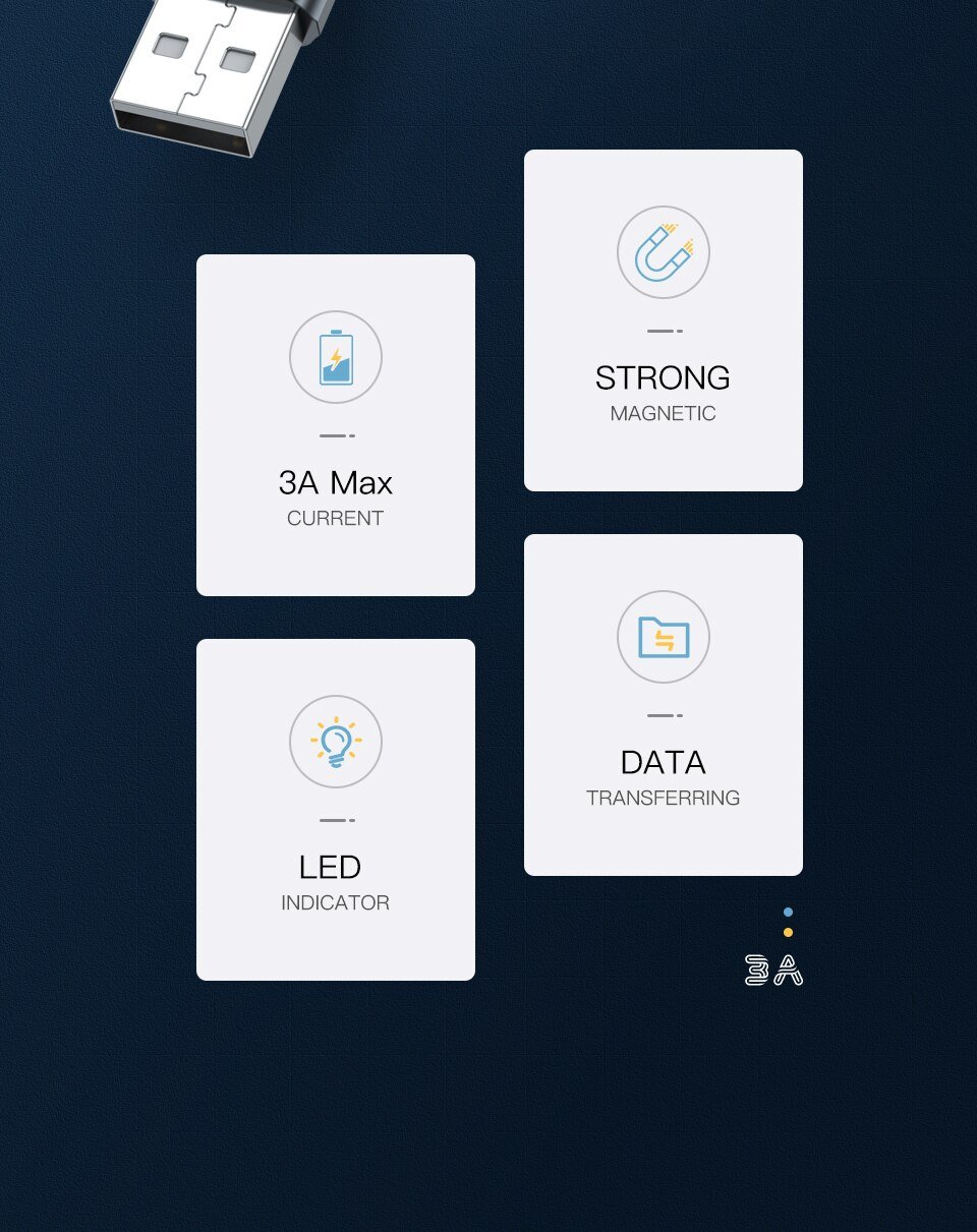 KUULAA LED Magnetic USB Cable 3A Fast Charging Type C Cable Magnet Charger Micro USB Cable for iPhone xiaomi poco samsung cord KUULAA LED Magnetic USB Cable 3A Fast Charging Type C Cable Magnet Charger Micro USB Cable for iPhone xiaomi poco samsung cord