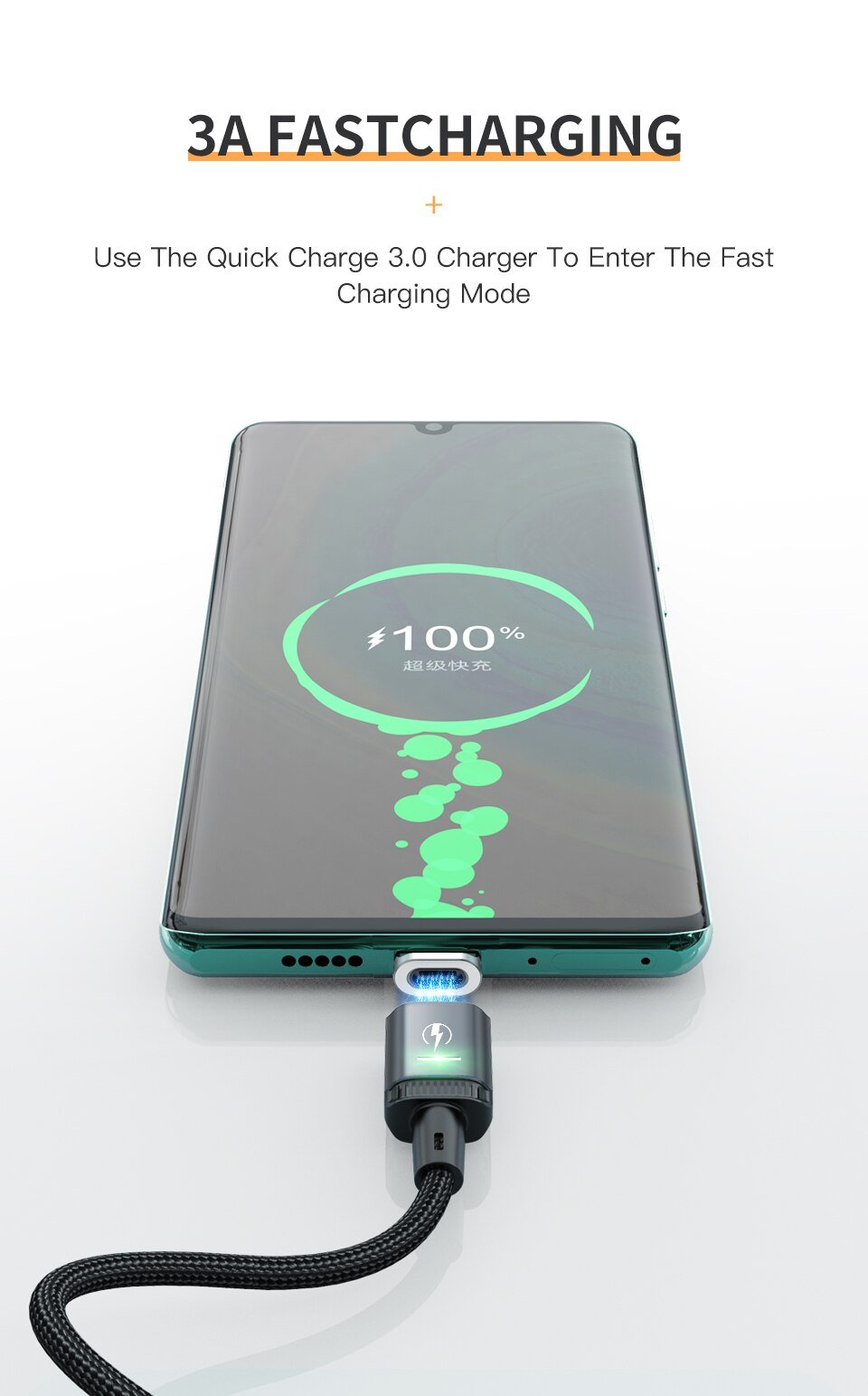 KUULAA LED Magnetic USB Cable 3A Fast Charging Type C Cable Magnet Charger Micro USB Cable for iPhone xiaomi poco samsung cord KUULAA LED Magnetic USB Cable 3A Fast Charging Type C Cable Magnet Charger Micro USB Cable for iPhone xiaomi poco samsung cord